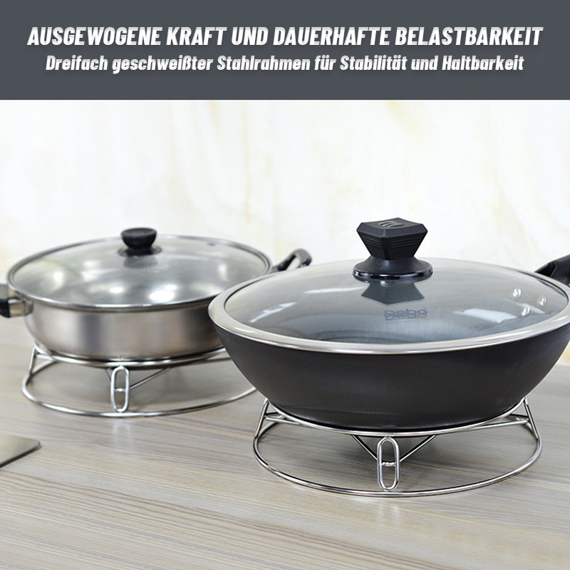 Küchentopfregal aus Edelstahl/stainless steel kitchen pot rack