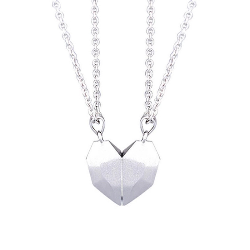 💖Elsker Magnetisk Halskjede/Heart Shape Couple Necklace