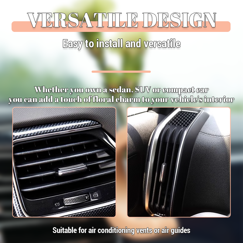 Solid Wood Creative Car Flower Arranger