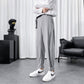 Men'S Summer Ice Silk Pants With Belt