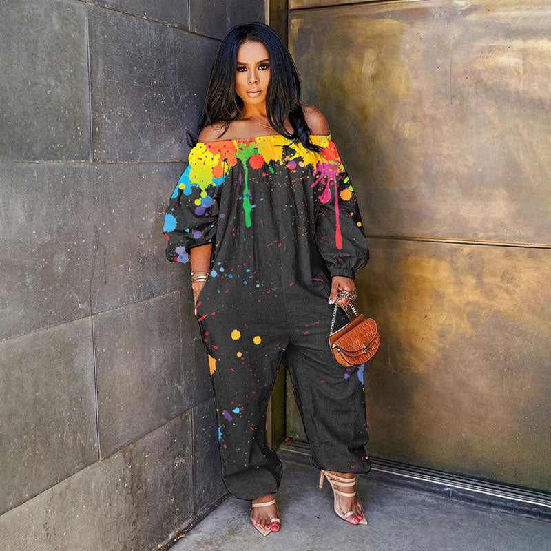 Women'S Loose Strapless Jumpsuit