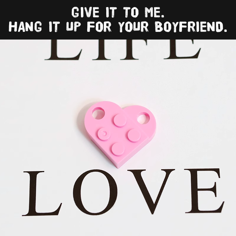 Love Building Blocks Keychain