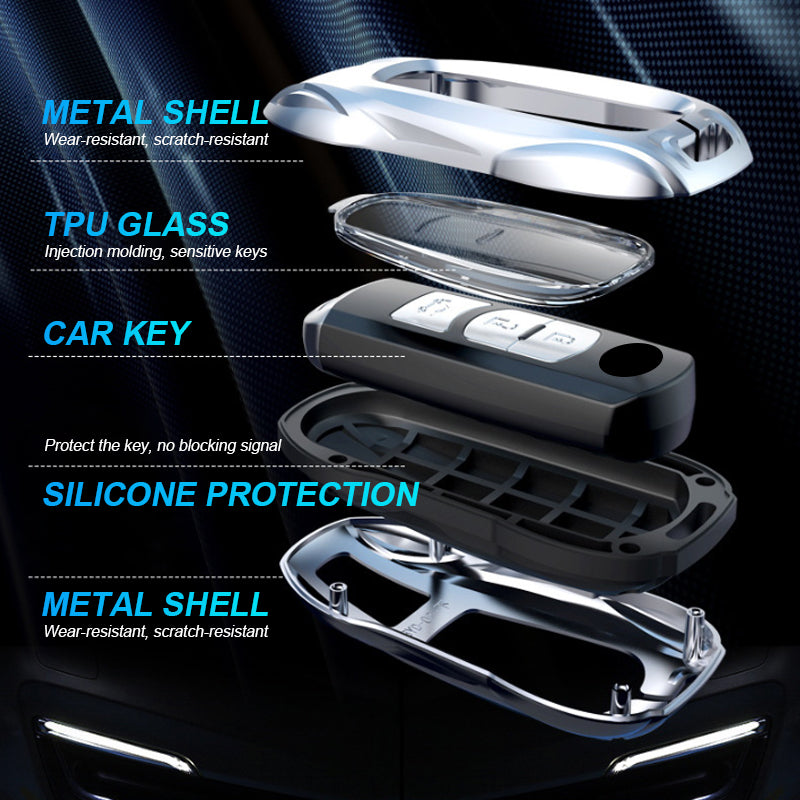 For Mazda Car Metal Sports Car Key Case