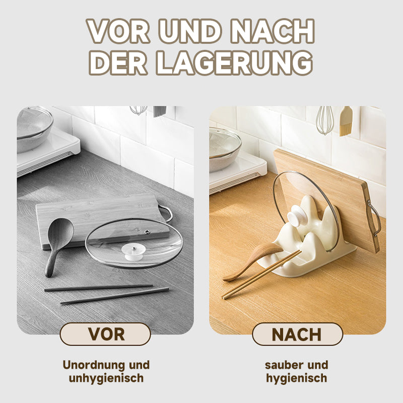 Aufbewahrungsregal für Topfdeckel in der Küche/Kitchen pot lid rack