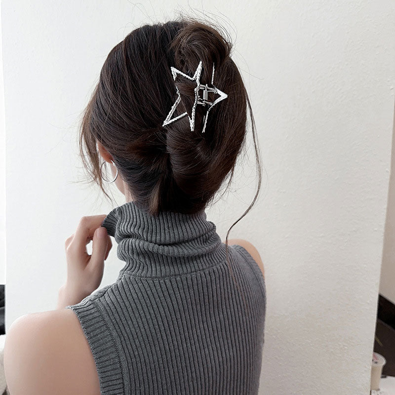 Pentagram Shark Clip Hair Clip