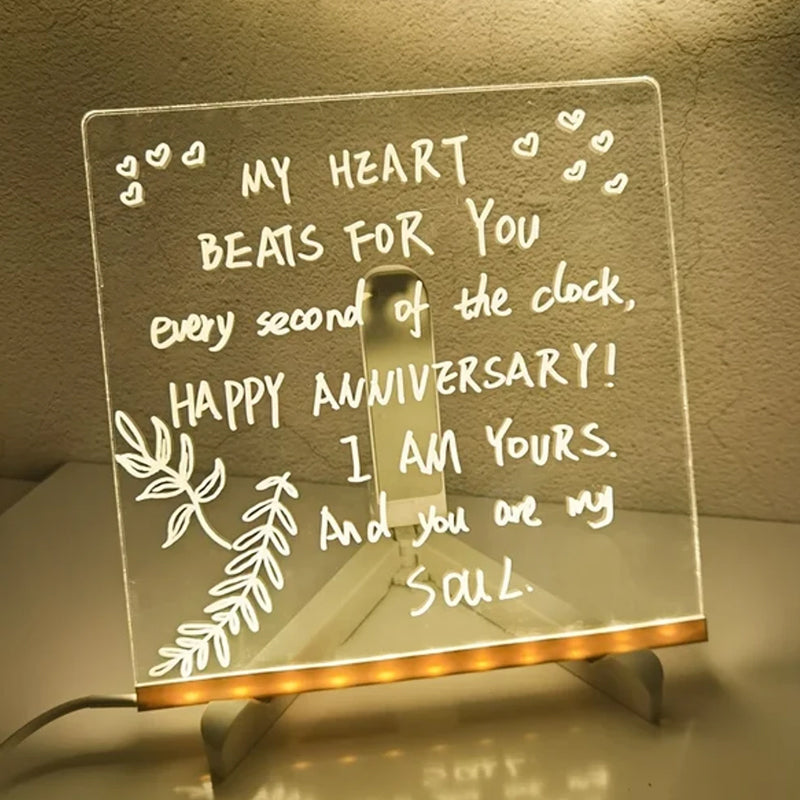 ✨LED Notiztafel mit Farben🎨/✨LED Color Note Board🎨