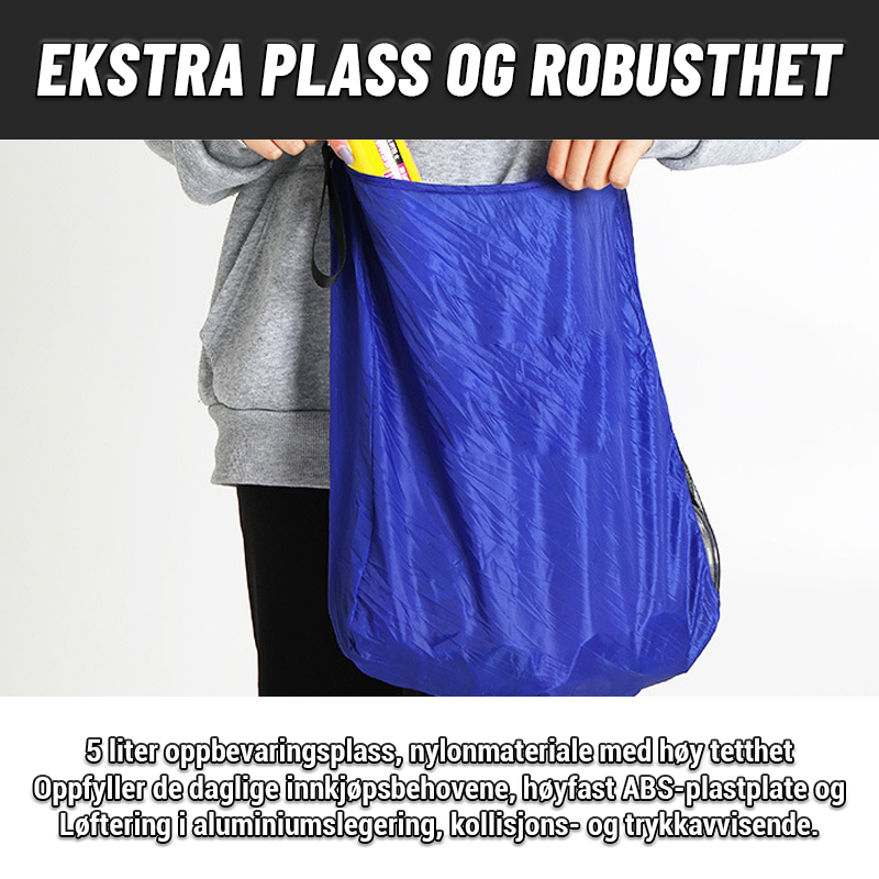 Plate Sammenleggbar Handlepose/Telescopic portable shopping bag