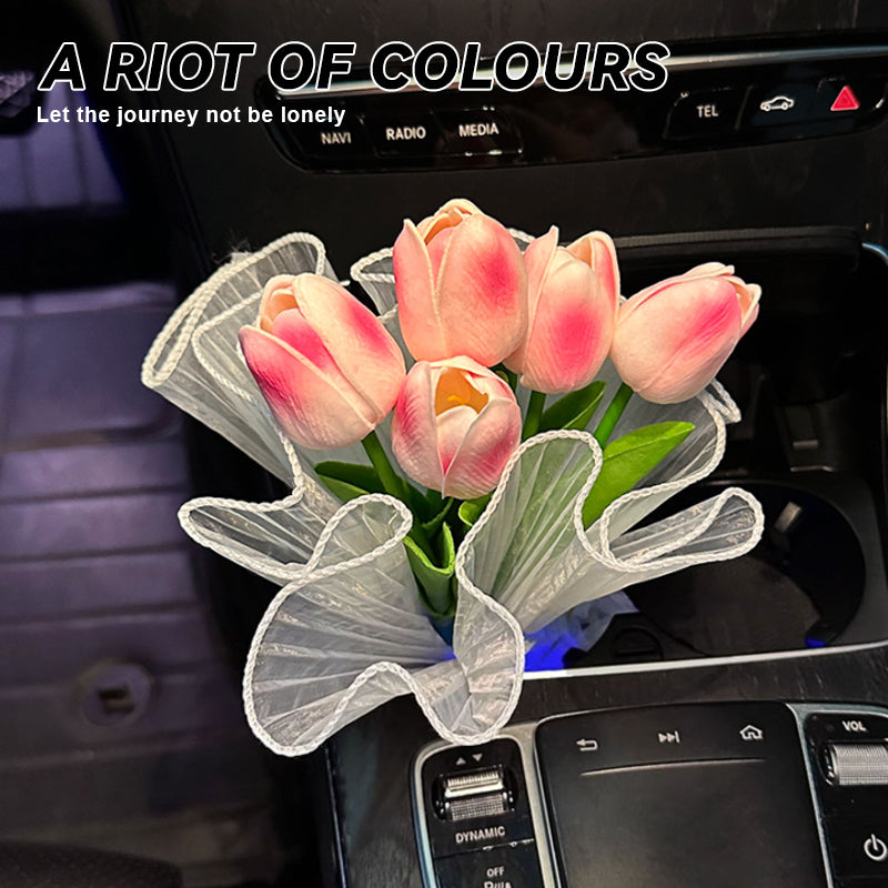 Tulip Bouquet Car Ornaments(5pcs)