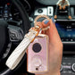 For Yamaha-Car Rhinestone Keychain Key Case