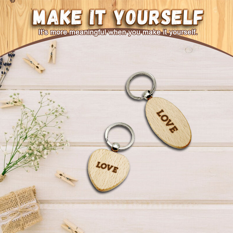Personalized Wooden Keychain