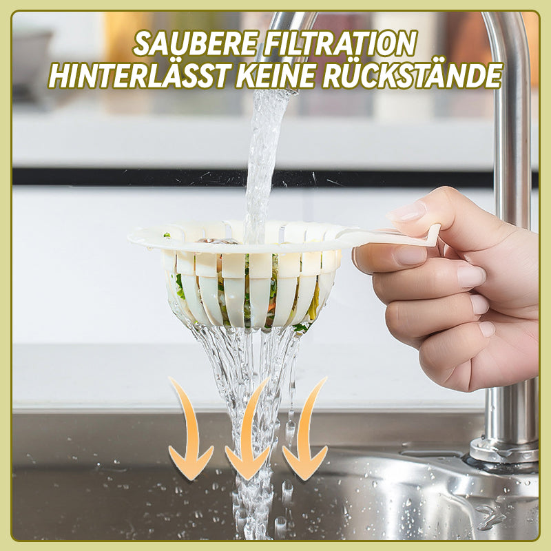 Anhebbarer Spülbecken-Siebkorb mit Hasenohren/kitchen sink strainer basket