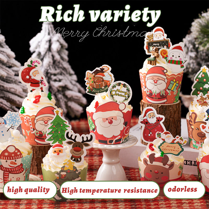 Christmas Cake Box Paper Cup