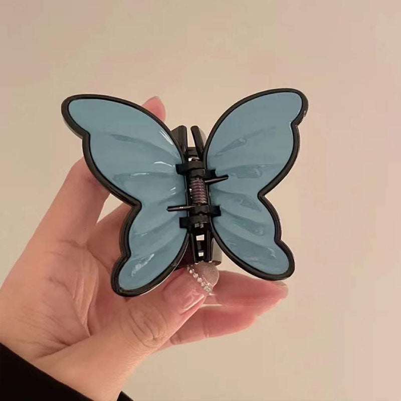 Vintage French Acrylic Butterfly Hair Clip