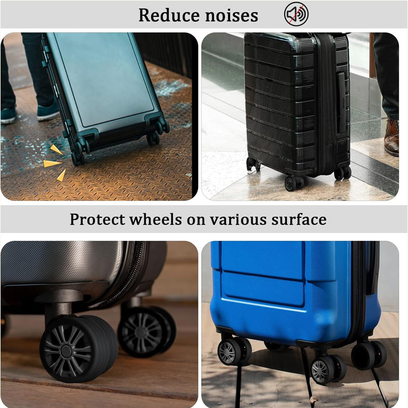 Luggage Wheel Silicone Protective Cover (8pcs)