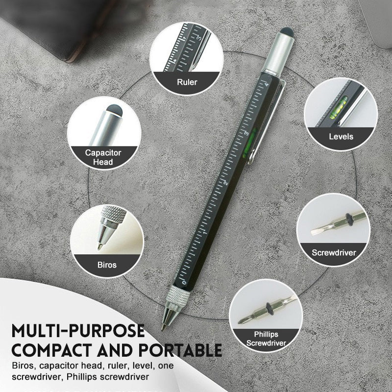 6 In 1 Metal Multifunctional Smart Pen