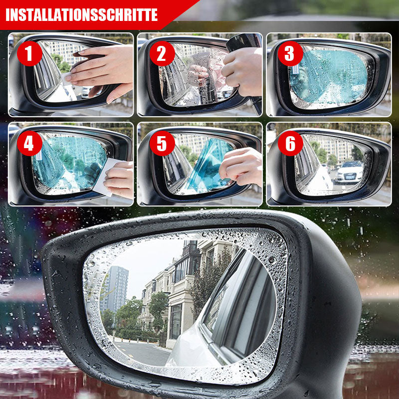 Regenschutzfolie für Rückspiegel