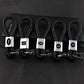 PU Braided Rope Car Logo Keychain（Without key case）