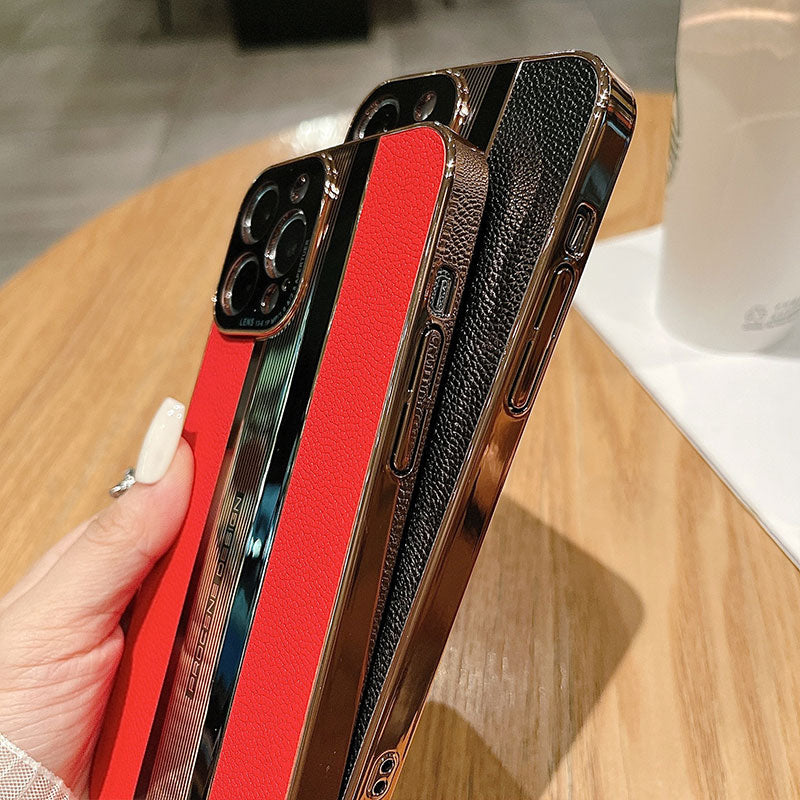 Leather Texture Matte Phone Case