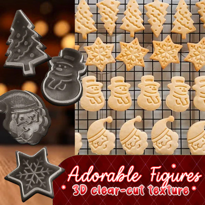 Christmas Baking Spring Cookies Stamp Set (4pcs)