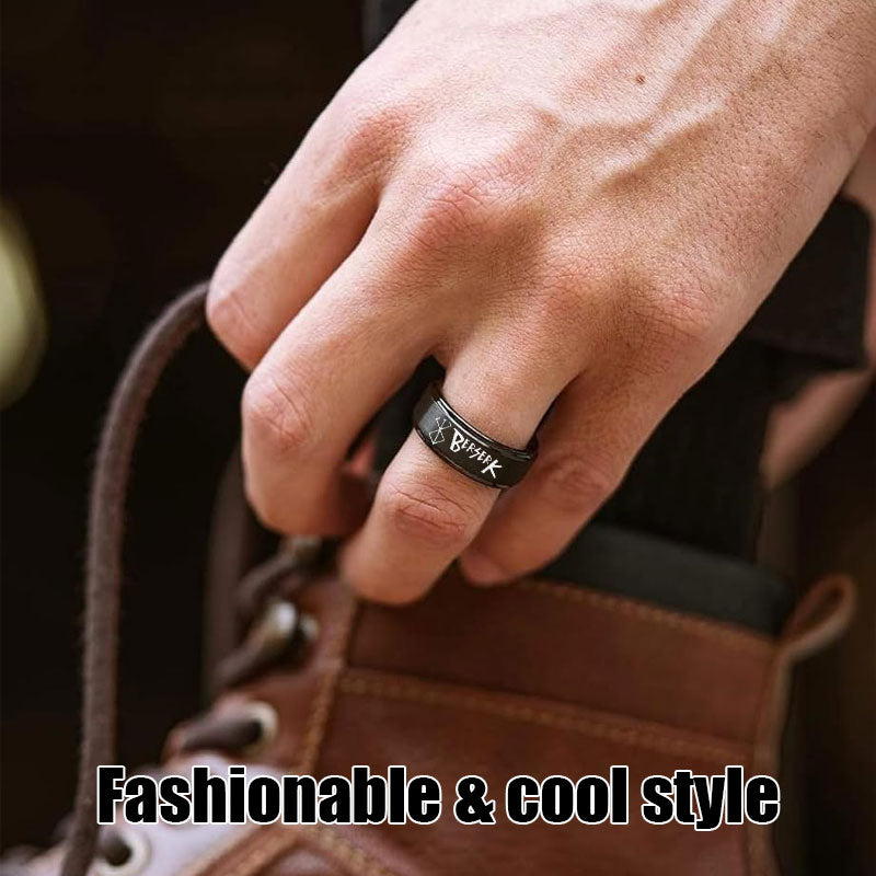 Stainless Steel Laser Personalized Logo Ring