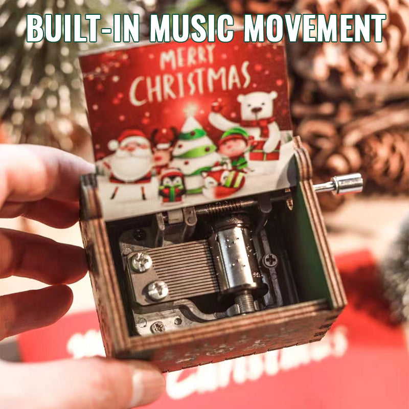 Wooden Carved and Painted Music Box 🎶