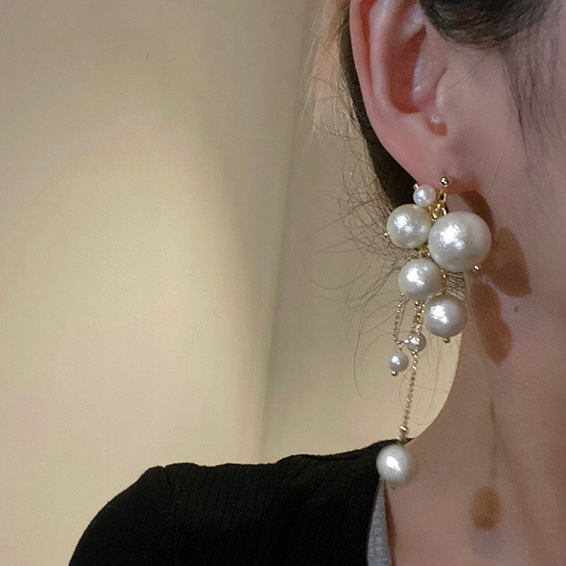 Pearl String Earrings