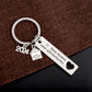 Titanium Steel Couple Gift Keychain