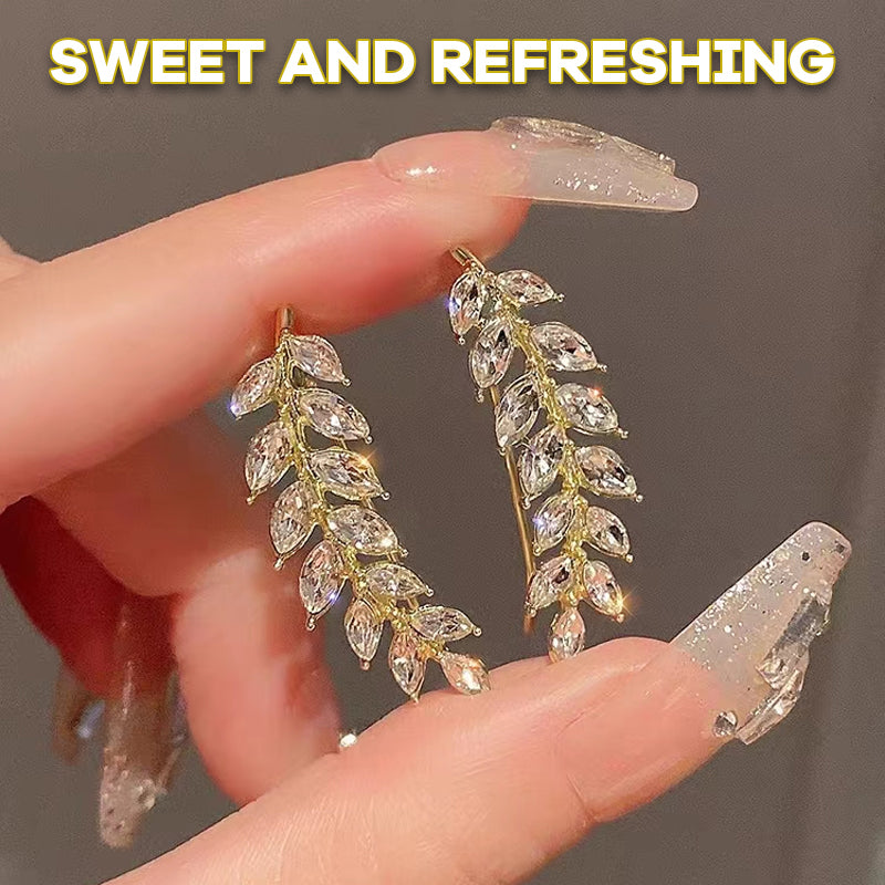 Zircon Wheat Ear Bone Clip