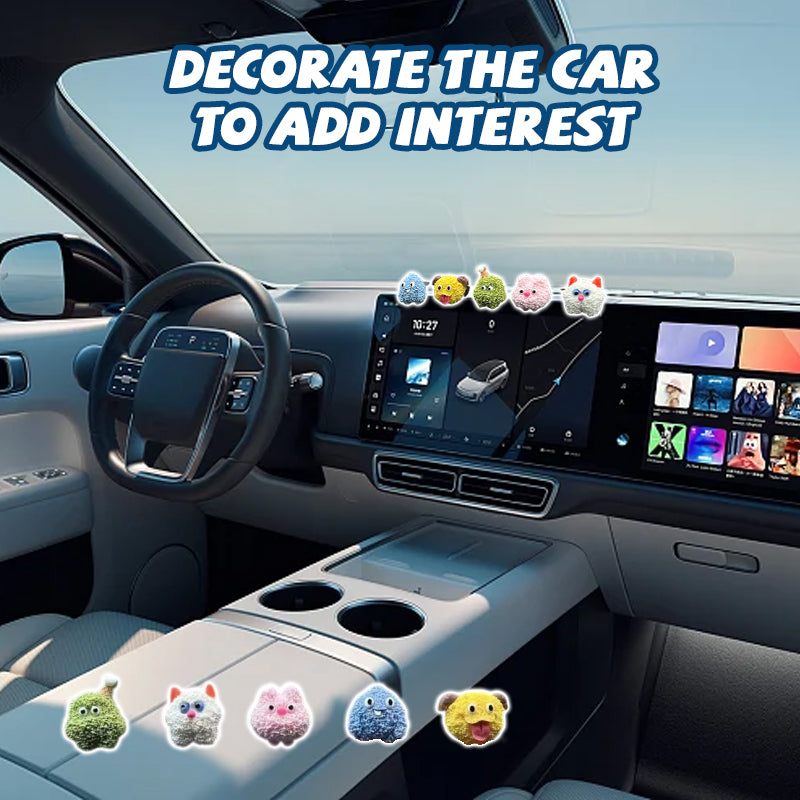 Wool Monster Car Decor