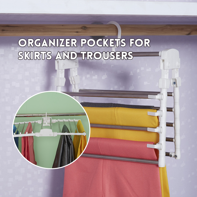 Double Foldable Magic Trousers Rack
