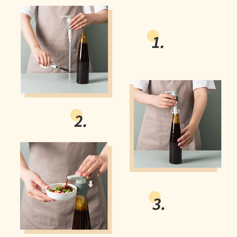 Container Spice Jar Squeezer Pump