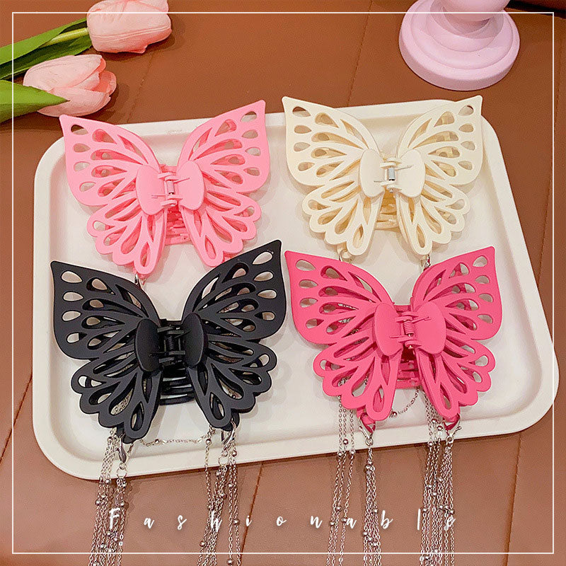 Hollow Butterfly Tassel Clip🦋
