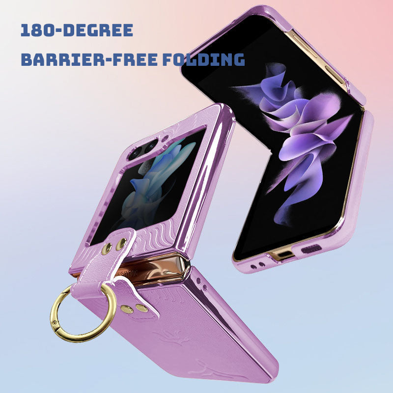 Finger Ring Leather Phone Case