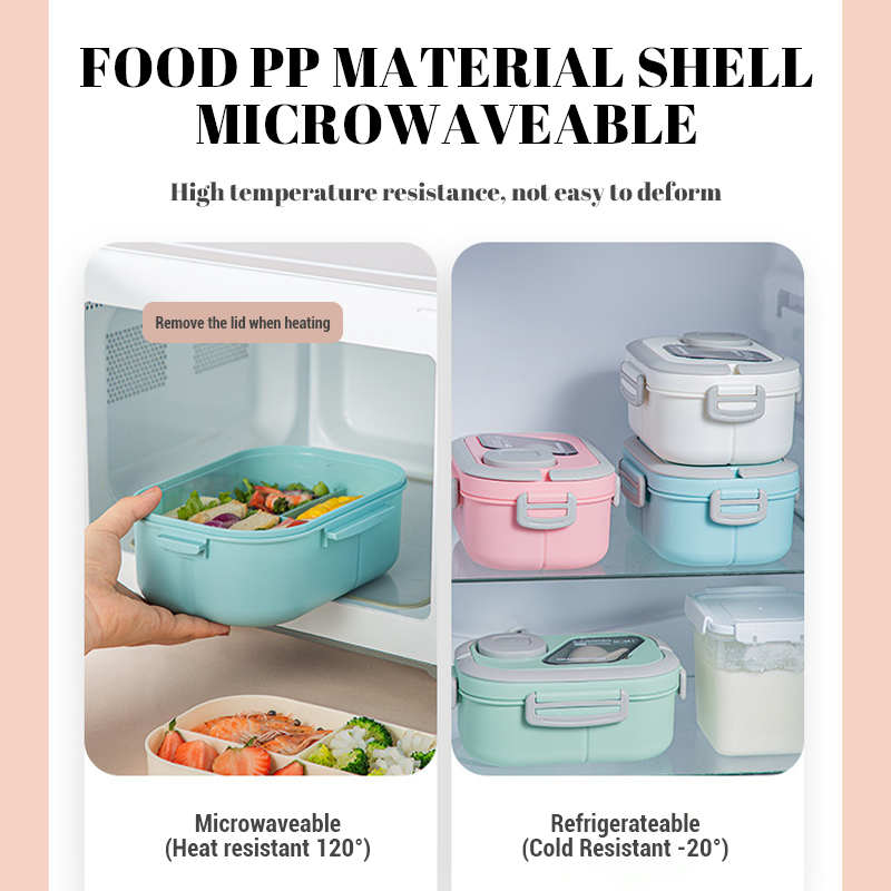 Convenient Double-Layer Insulated Lunch Box