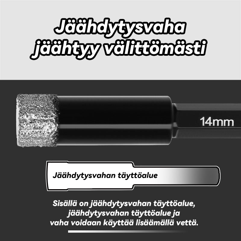 Suuri kuusikulmainen kuivajuottoreiän avaaja