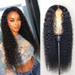 Black Middle Parted Small Curly Long Hair Wig
