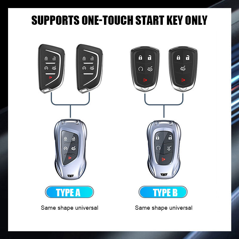 For Cadillac Car Metal Sports Car Key Case