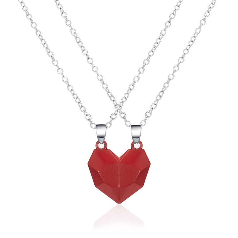 💖Elsker Magnetisk Halskjede/Heart Shape Couple Necklace