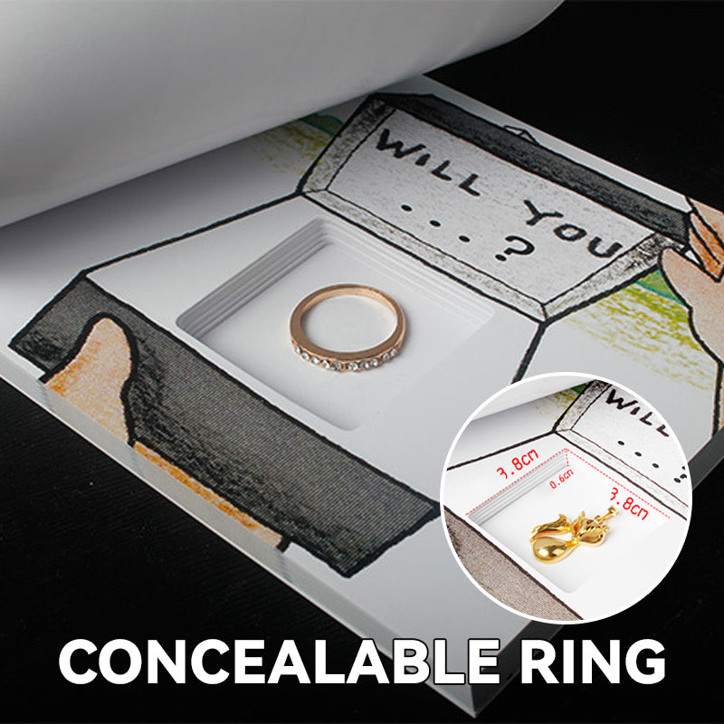 Puppy Hidden Ring Flip Book