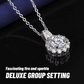 Moissanite Sunflower Pendan