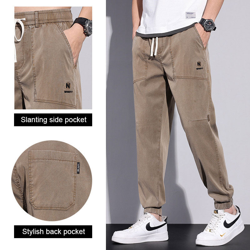 Men'S Summer Thin Casual Beamed Jeans