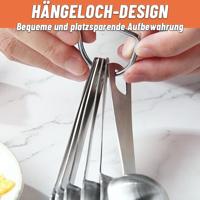 Messlöffelset aus Edelstahl/Stainless steel measuring spoon set