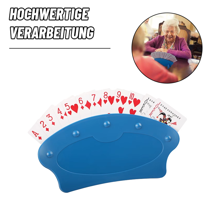 Spielkartenhalter aus Kunststoff/Plastic Playing Card Holder