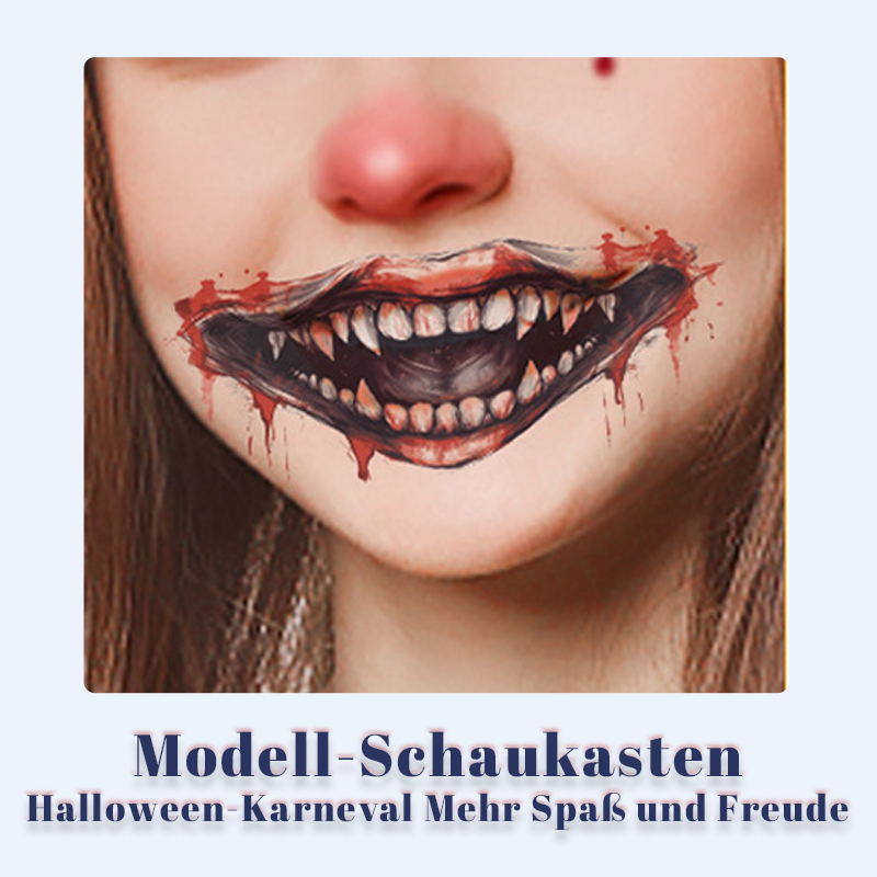 Halloween-Mund-Tattoo-Aufkleber/Halloween Mouth Tattoo Stickers