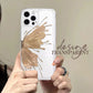 Gold Butterfly Transparent Mobile Phone Case