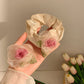 Dry Rose Organza Barrette