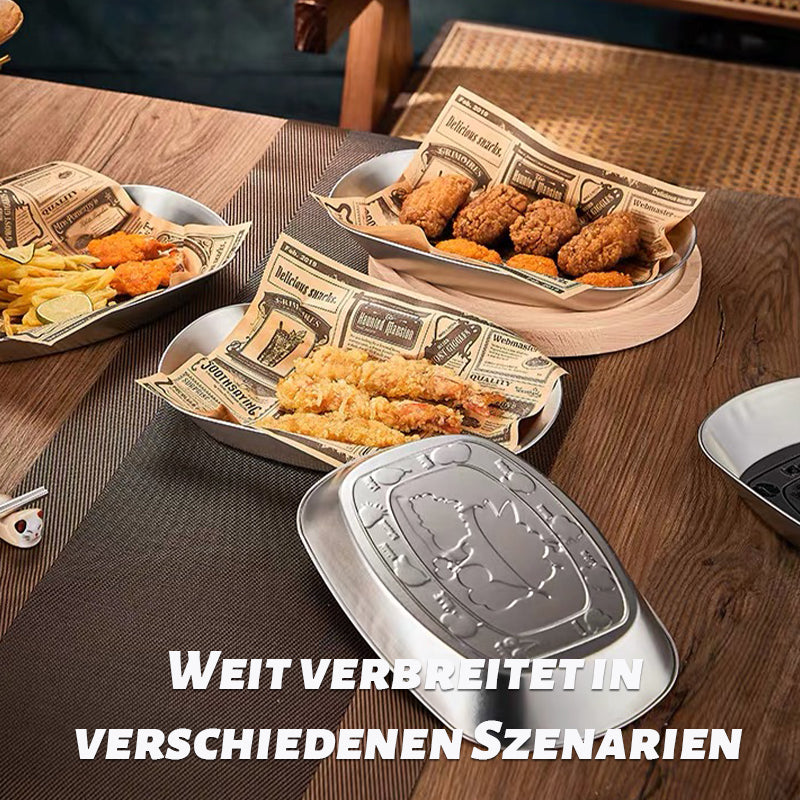 Snack-Snack-Tablett in Bootsform für den Außenbereich（2er-Pack）/Boat-shaped outdoor snack tray (pack of 2)