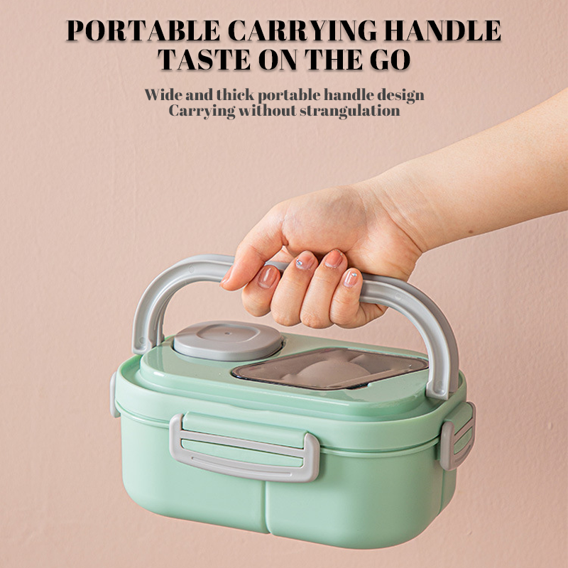 Convenient Double-Layer Insulated Lunch Box