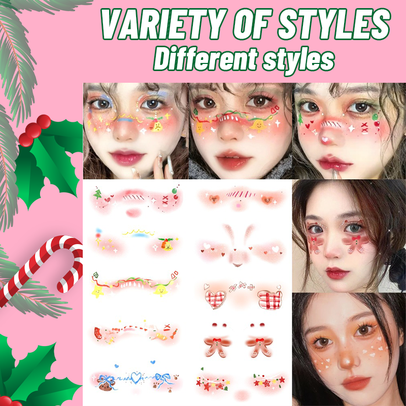 Christmas Makeup Tattoo Stickers