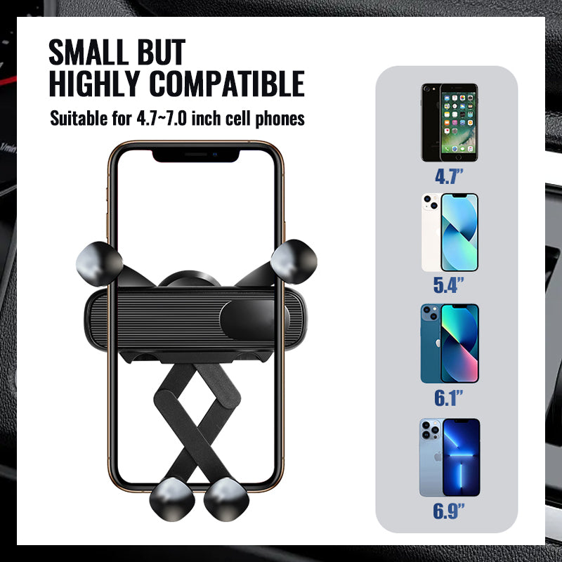 Vehicle Air Outlet Gravity Navigation Mobile Phone Holder